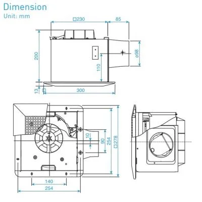 Quạt hút âm trần Panasonic FV-24CHRV2