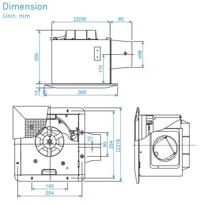 Quạt hút âm trần Panasonic FV-24CUR2