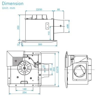 Quạt hút âm trần Panasonic FV-24CURV2