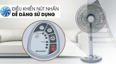 Quạt lửng có điều khiển Sharp PJ-L40RV-LG