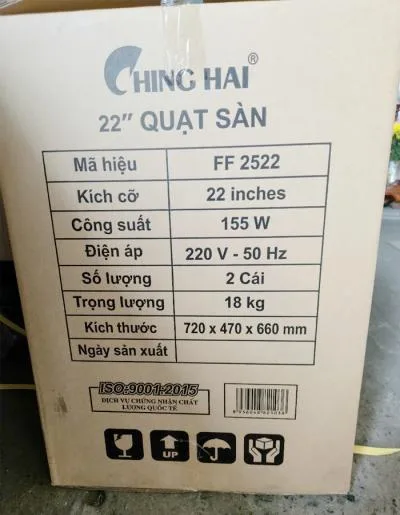 Quạt sàn chân rút Ching Hai FF2522