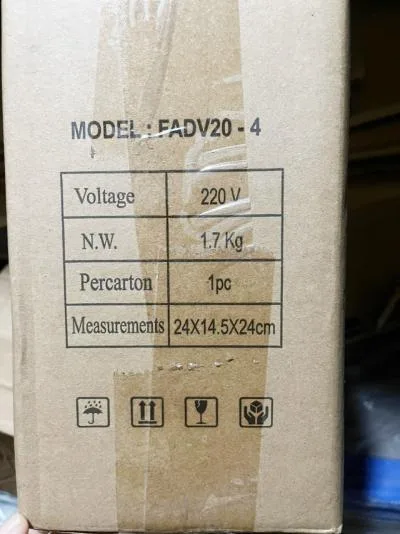 Quạt Thông Gió Vuông Có Lá Sách Deton FADV20-4