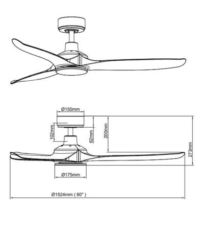 Quạt trần Benny Stella BDC60RM