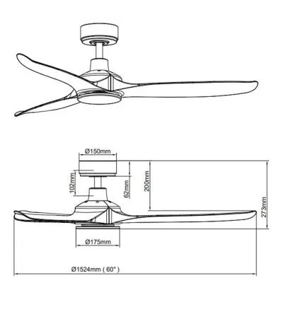 Quạt trần Benny Stella BDC60RM