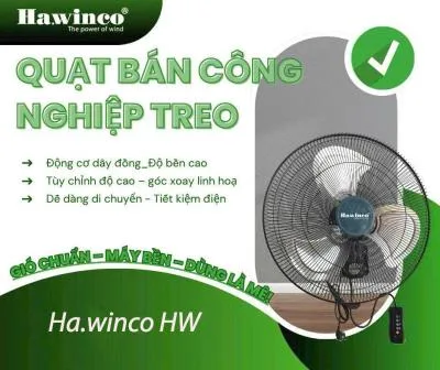 Quạt treo công nghiệp Ha.winco HW20-45SM