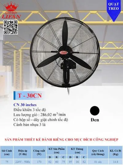 Quạt treo công nghiệp Lifan T-30CN