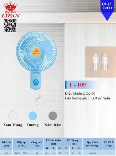 Quạt treo Lifan T-109