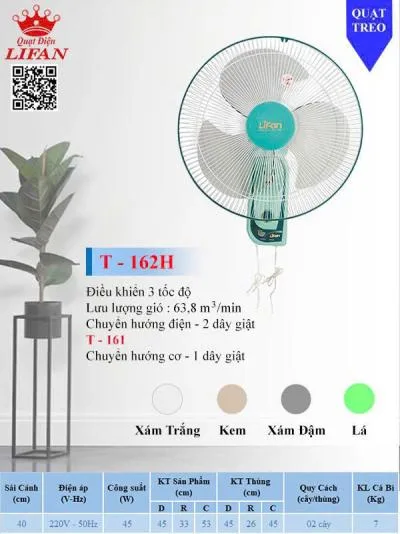 Quạt treo Lifan T-162H