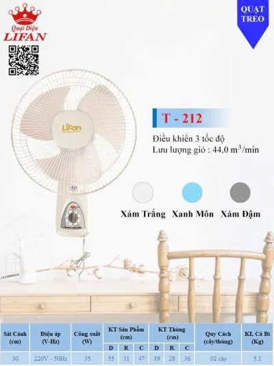 Quạt treo Lifan T-212