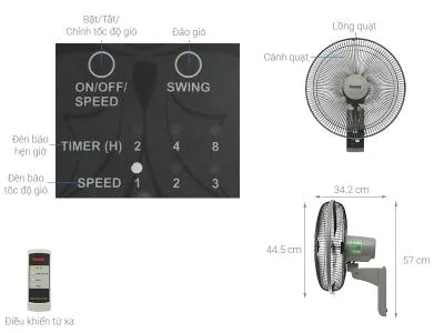 Quạt treo tường Benny FMW16
