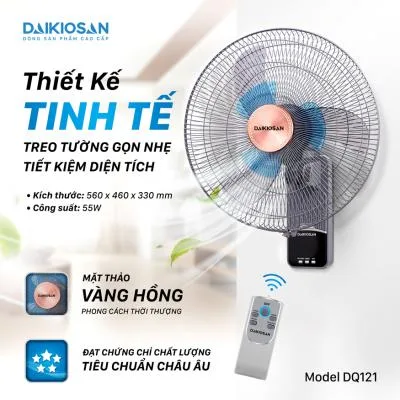Quạt treo tường Daikiosan DQ121