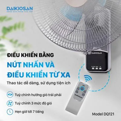 Quạt treo tường Daikiosan DQ121