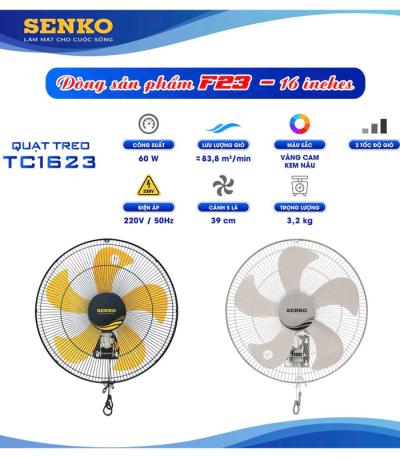 Quạt treo tường Senko TC1623