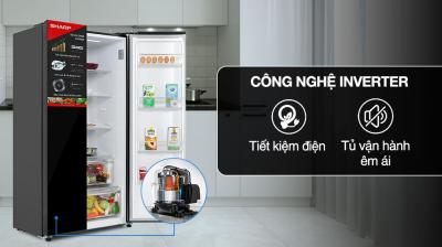 Tủ lạnh Sharp Inverter 442 lít SJ-SBX440VG-BK