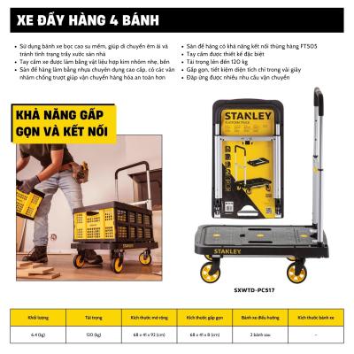 Xe đẩy hàng 4 bánh Stanley PC517