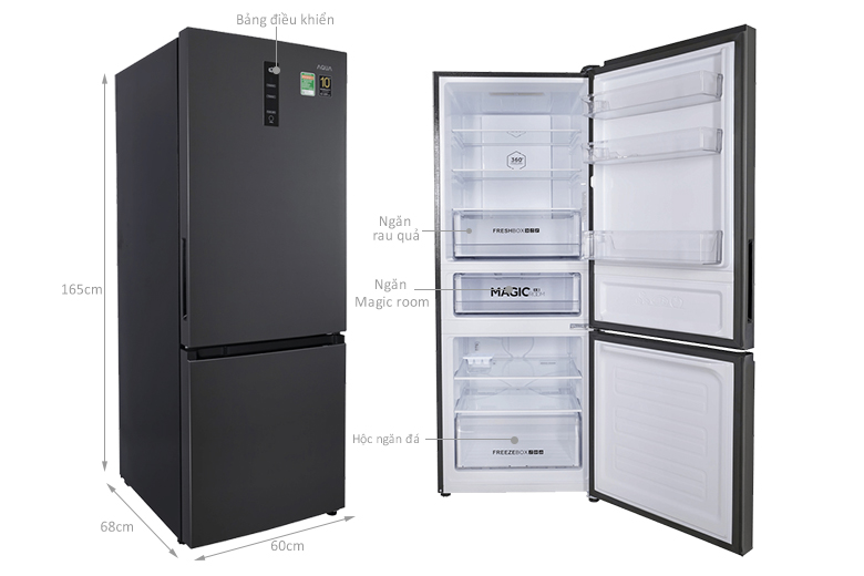 Tủ lạnh Aqua 317 lít AQR-B339MA (HB)