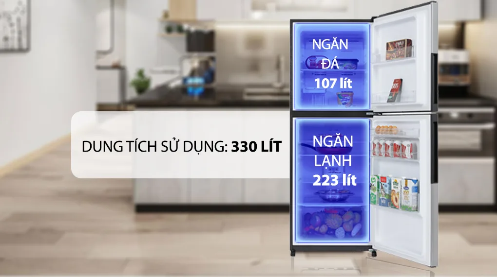 Tủ lạnh Sharp Inverter 330 lít SJ-XP352AE-DS