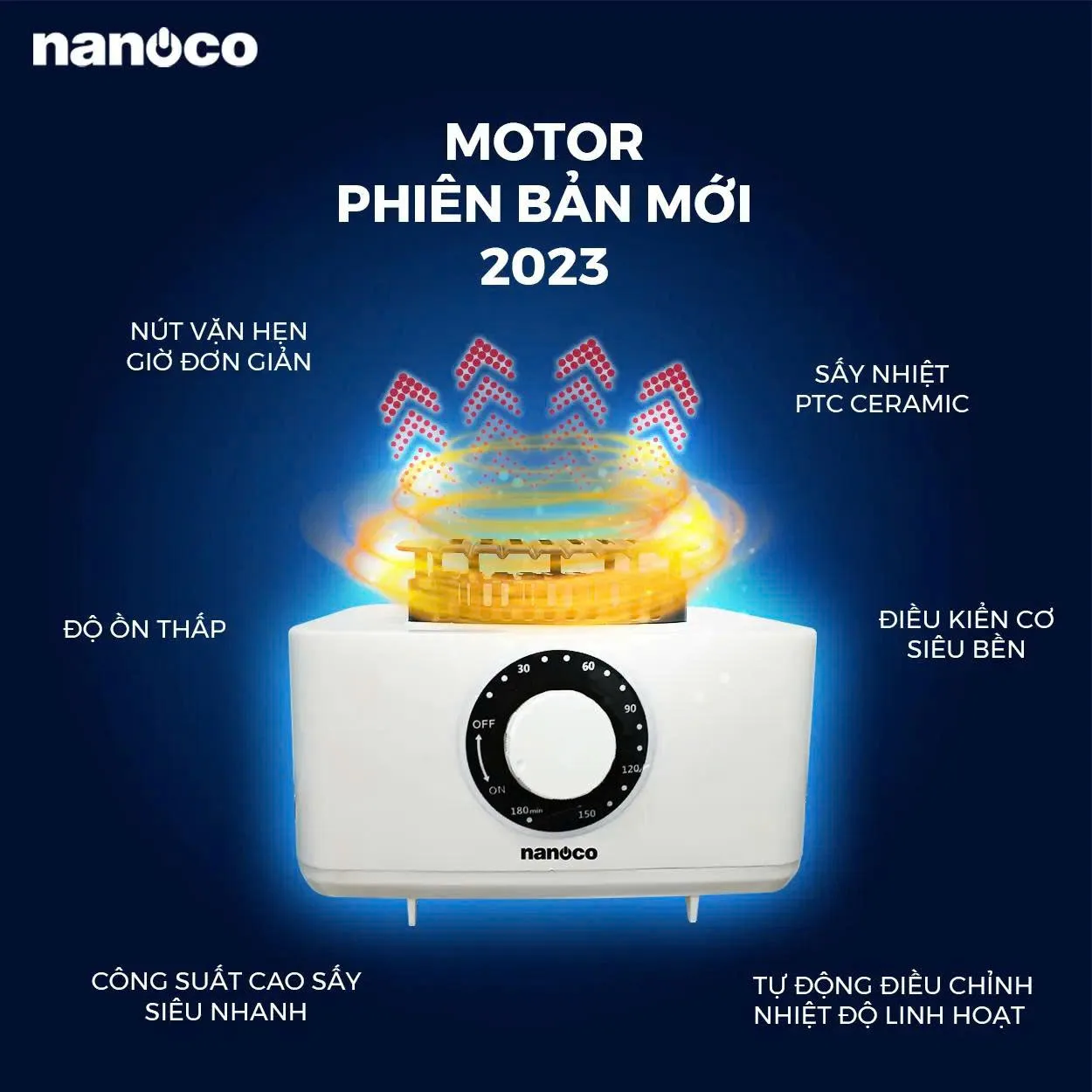 Tủ sấy quần áo Nanoco NCD1502