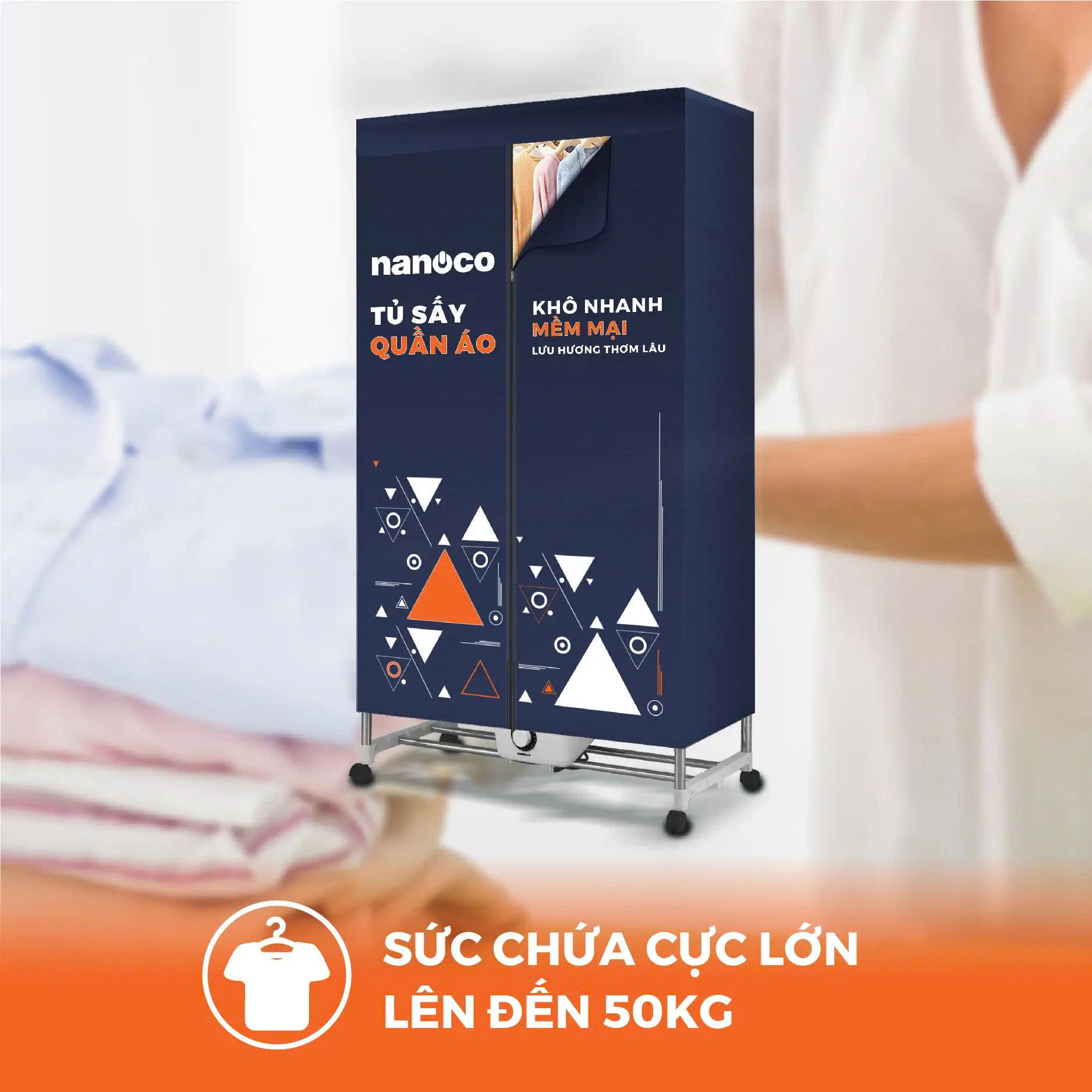 Tủ sấy quần áo Nanoco NCD2207