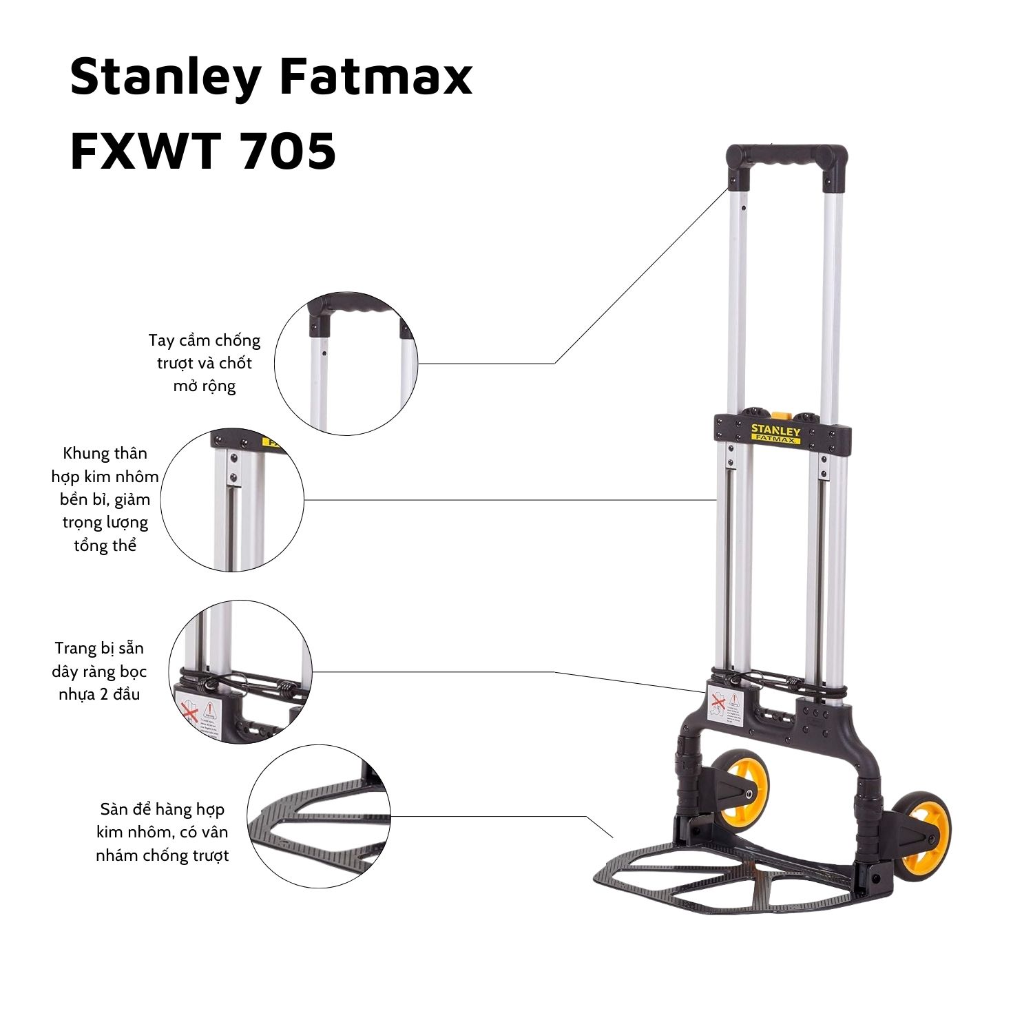 Xe đẩy hàng 2 bánh Stanley Fatmax – USA FXWT-705