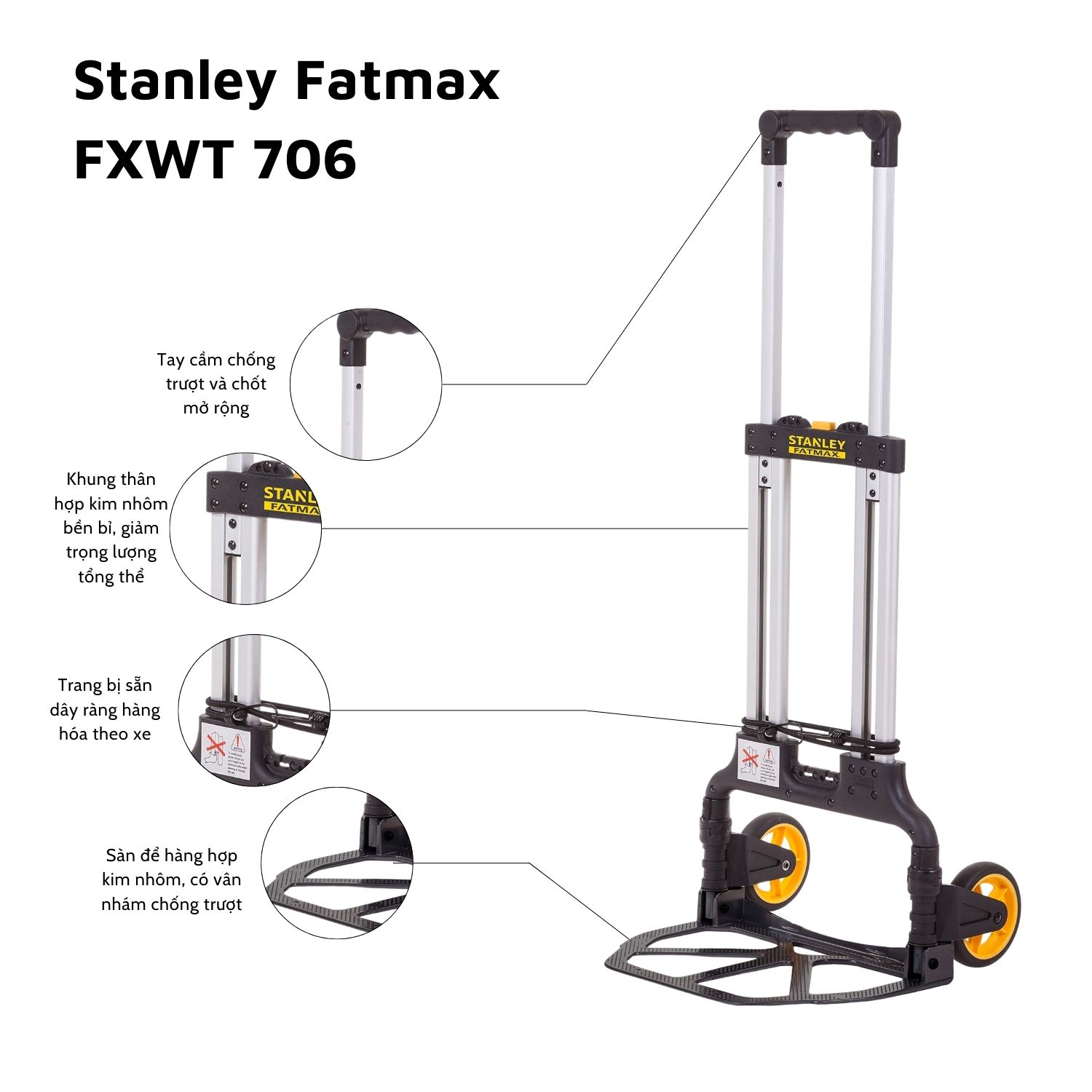 Xe đẩy hàng 2 bánh Stanley Fatmax – USA FXWT-706