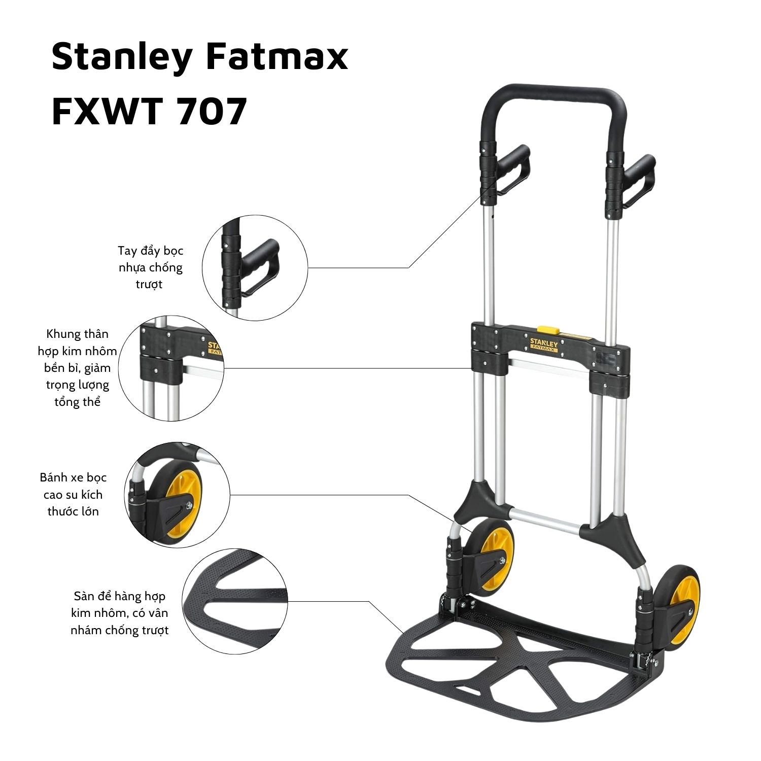 Xe đẩy hàng 2 bánh Stanley Fatmax – USA FXWT-707