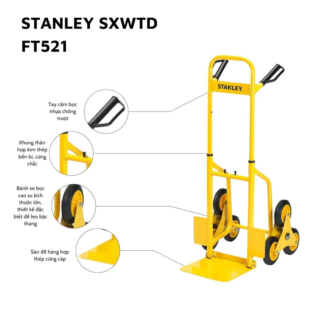 Xe đẩy hàng leo bậc thang Stanley FT521