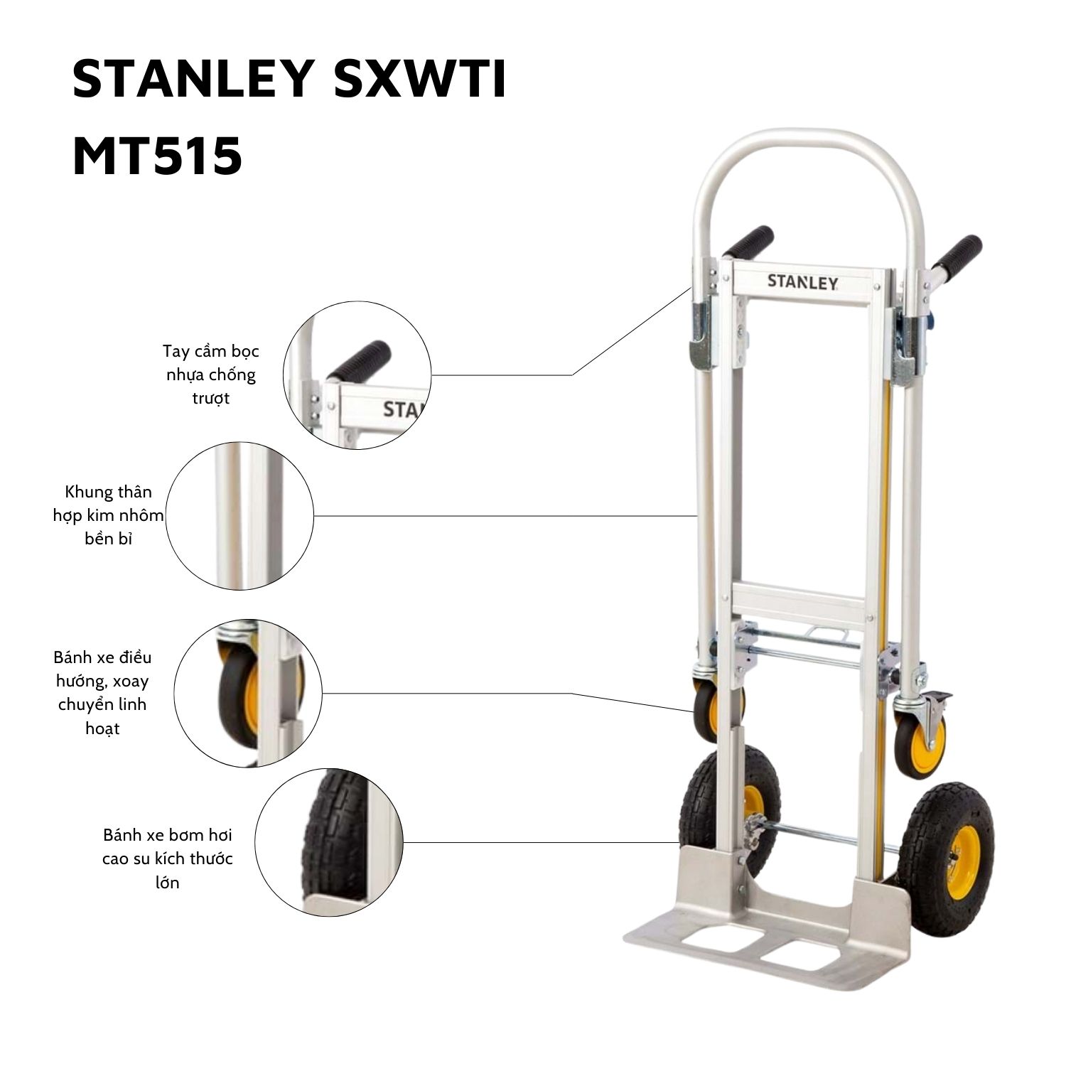 Xe đẩy hàng Stanley MT515