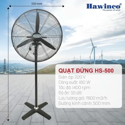 Quạt đứng công nghiệp Ha.winco HS 500