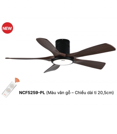 Quạt trần 5 cánh Nanoco NCF5259-PL