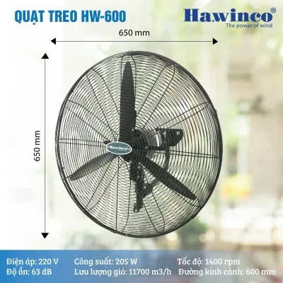 Quạt treo công nghiệp Ha.winco HW 600
